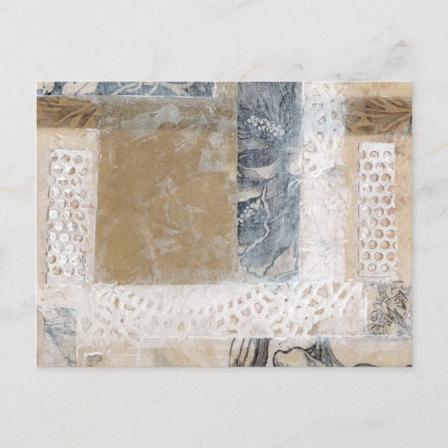 Cartão Postal Colagem de rendas II (Frente)