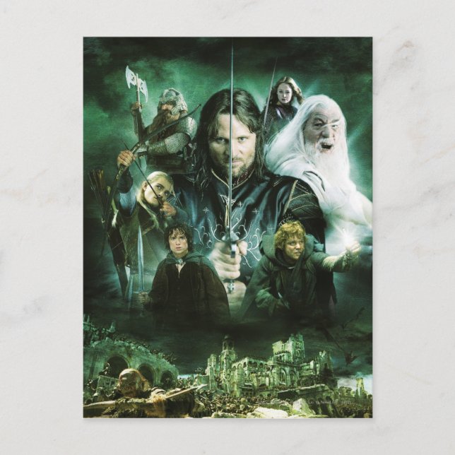 Cartão Postal Colagem do caráter (Frente)