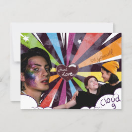 Cartão Postal Colagem do Orgulho