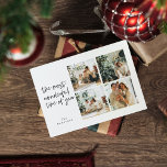 Cartão Postal Colagem Natal Quatro Fotos | Feriado Maravilhoso<br><div class="desc">Colagem Natal Quatro Fotos | Feriado Maravilhoso</div>