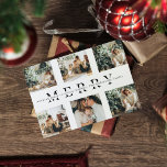 Cartão Postal Colagem Natal Seis Fotos | Feliz Postc Feriado<br><div class="desc">Colagem Natal Seis Fotos | Feriado de Feliz</div>