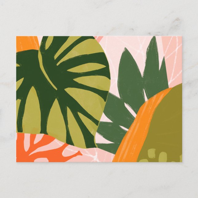 Cartão Postal Colagem Selva I (Frente)