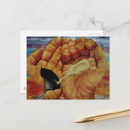 Cartão Postal Colagem surrealista de Terras Públicas