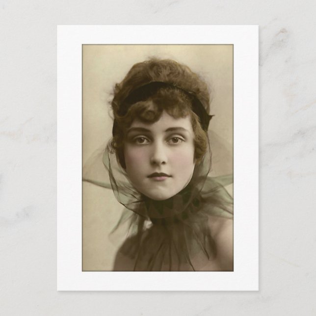 Cartão Postal colarinho alto da dama vitoriosa (Frente)