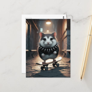 Cartão Postal Colarinho Cópulo Cópulo Escorregado Hamster