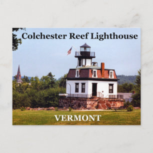 Cartão Postal Colchester Reef Lighthouse, Vermont Postcard