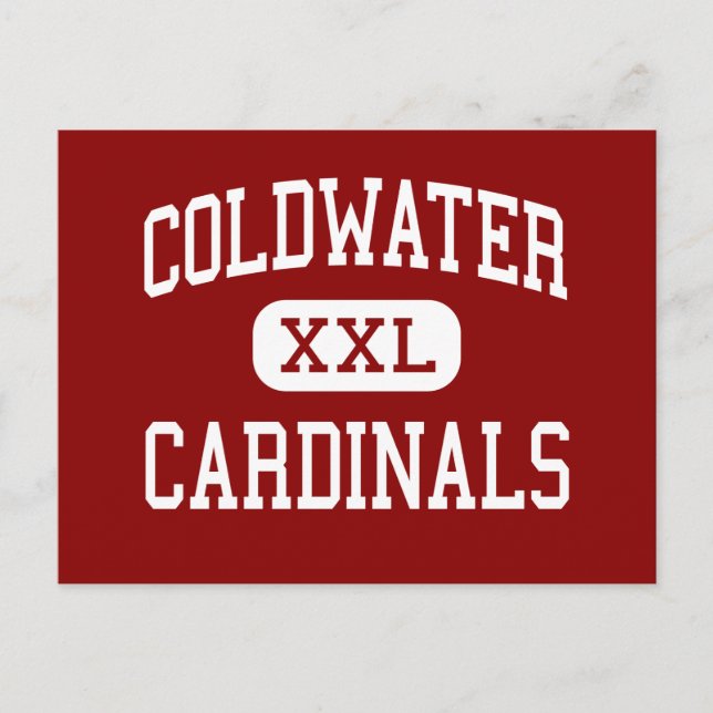 Cartão Postal Coldwater - Cardinals - High - Coldwater Michigan (Frente)