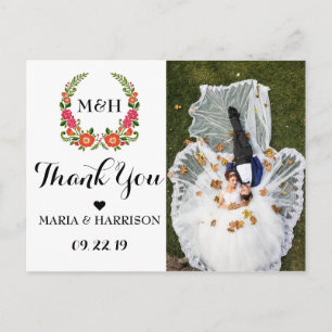 Cartão Postal Coleção Bohemian Summer Wedding