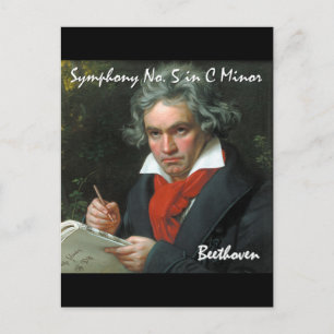 Cartão Postal Coleção Clássica Beethoven