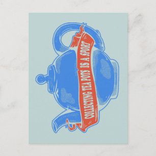 Cartão Postal Coleção de bules de chá