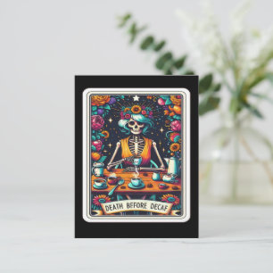 Cartão Postal Coleção de Cartas de Tarot Morte Antes do Descafei