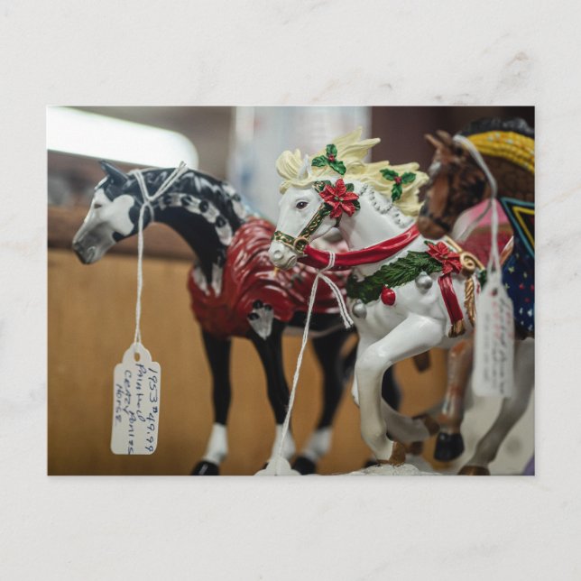 Cartão Postal Coleção de Ornamentos de Cavalos de Carrossel Fest (Frente)