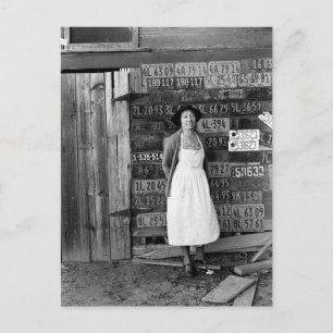 Cartão Postal Coleção de Placas de Licença dos anos 30