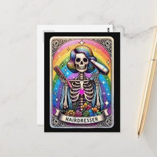 Cartão Postal Coleção de Placas Tarot do Hairdresser