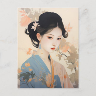 Cartão Postal Coleção de Presentes de Mulheres Chinesas