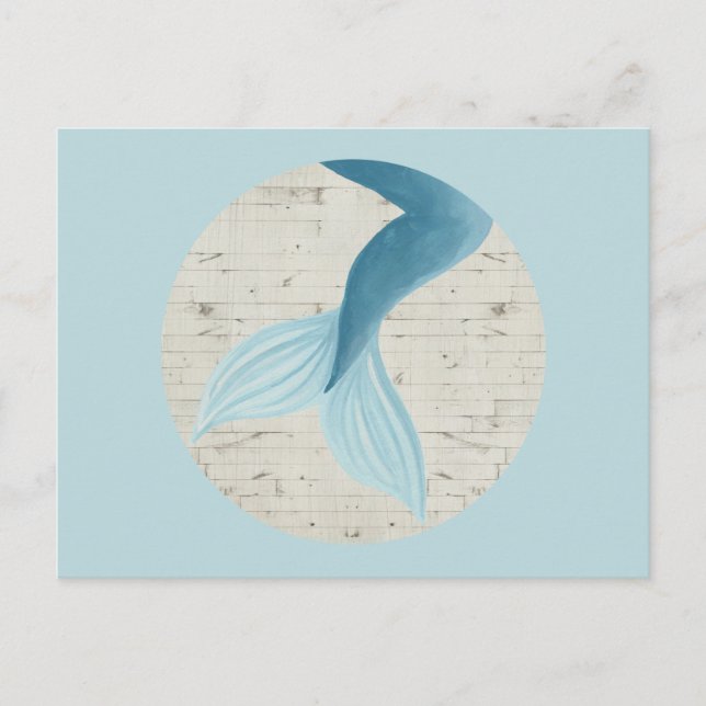 Cartão Postal Coleção de Sereias Pintada (Frente)