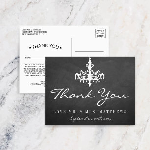 Cartão Postal Coleção Elegante de Casamentos Chandelier