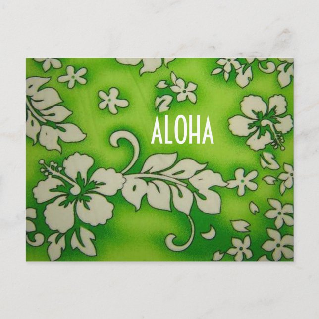 CARTÃO POSTAL COLEÇÃO HAWAII ALOHA (Frente)
