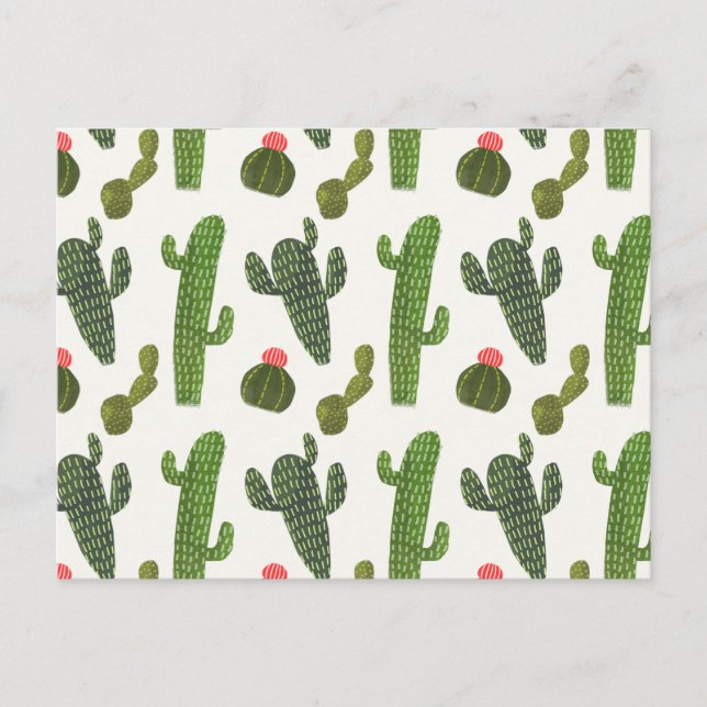 Cartão Postal Coleção Llamarama | Cute Cactus (Frente)