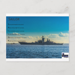 Cartão Postal Coleção militar (cartão de posto marítimo)