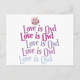 Cartão Postal Coleção "O amor é a coruja"