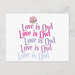 Cartão Postal Coleção "O amor é a coruja"