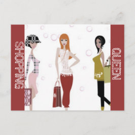 CARTÃO POSTAL COLEÇÃO RAINHA DA MODA
