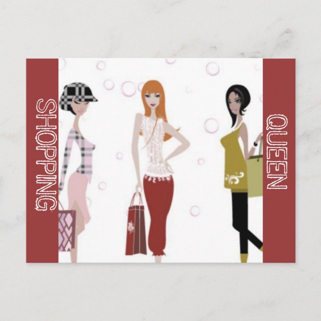 CARTÃO POSTAL COLEÇÃO RAINHA DA MODA (Frente)