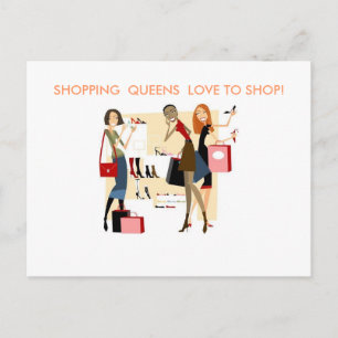 CARTÃO POSTAL COLEÇÃO SHOPPING QUEEN