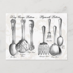 Cartão Postal Coleção Silverware