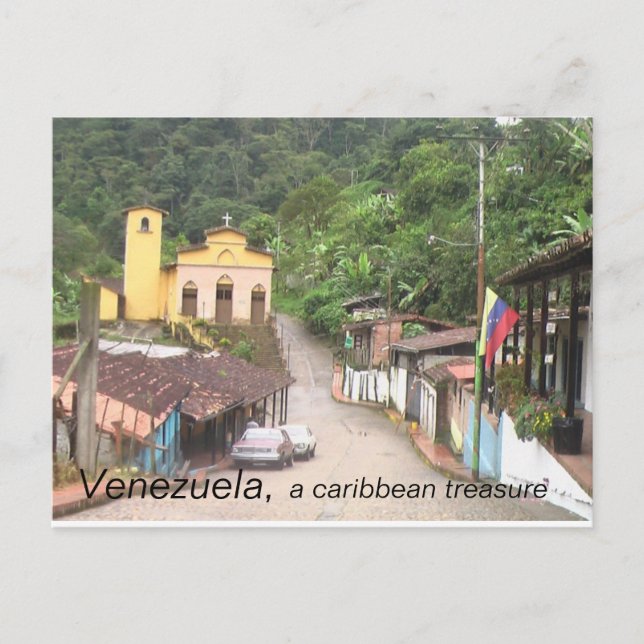 Cartão Postal Coleção: Venezuela, um tesouro caribe (Frente)