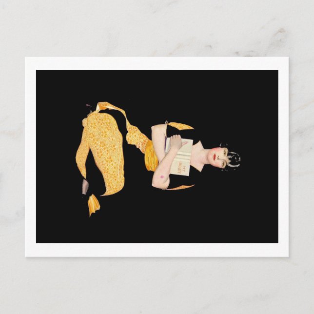 Cartão Postal Coles Phillips Fadeaway Girl - Diary (Frente)