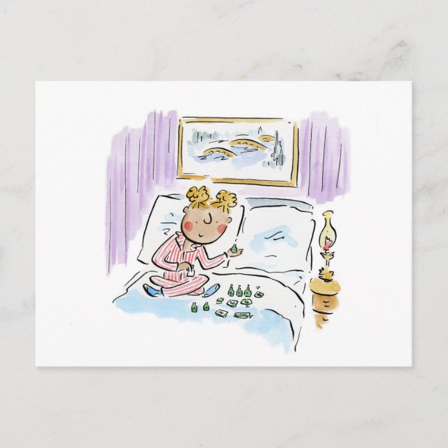 Cartão Postal Coletando Toiletries Hotel (Frente)