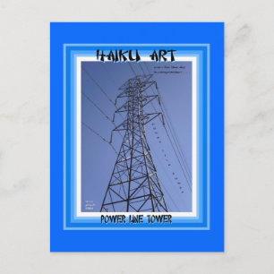 Cartão postal coletivo Haiku Art da Power Line Tow