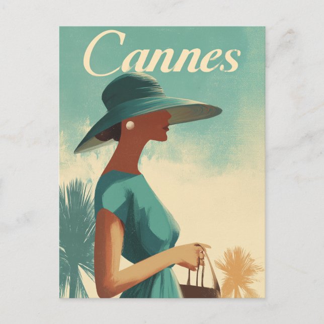 Cartão Postal Colheita de Moda de Cannes (Frente)