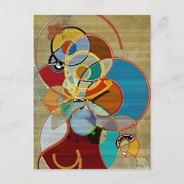 Cartão Postal Colheita de outono - Abstrato (Frente)