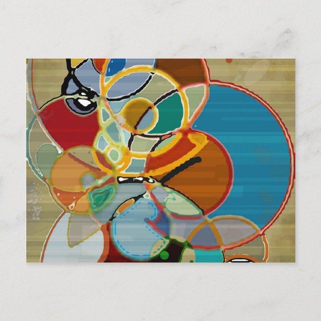 Cartão Postal Colheita de outono - Abstrato (Frente)