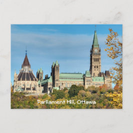 Cartão Postal Colina do Parlamento no outono, Ottawa.
