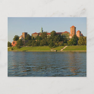 Cartão Postal Colina Wawel com Castelo Real e Catedral,