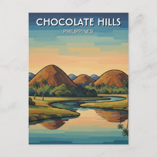 Cartão Postal Colinas de Chocolate Bohol Filipinas Viagem