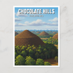 Cartão Postal Colinas de chocolate Bohol Filipinas Viagem