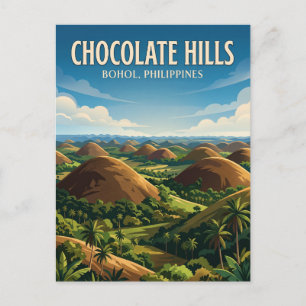 Cartão Postal Colinas de Chocolate Filipinas