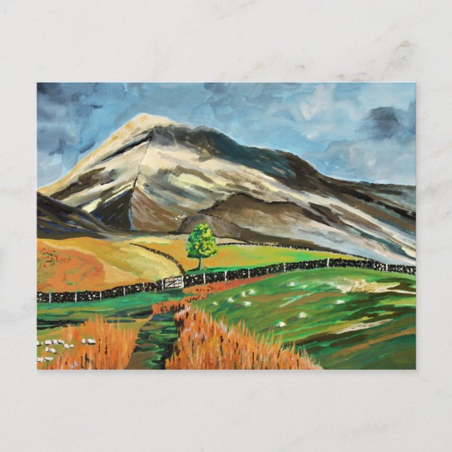 Cartão Postal Colinas do Distrito de Lake (Frente)