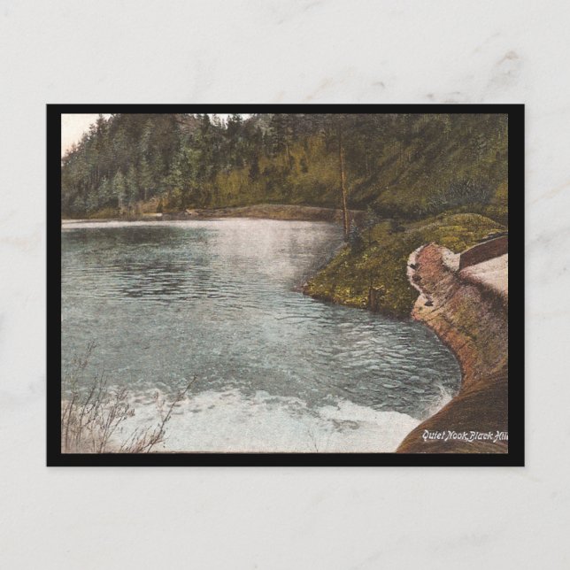 Cartão Postal Colinas Pretas Vintage (Frente)