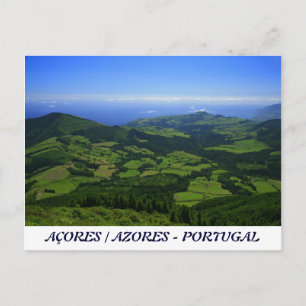 Cartão Postal Colinas verdes - Ilhas Açores
