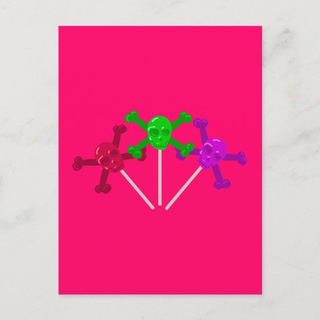 Cartão Postal Colírios do crânio (Frente)