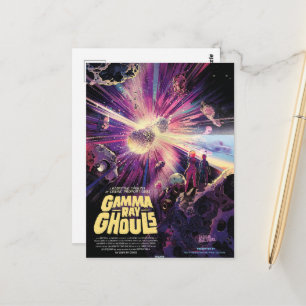 Cartão Postal Colisão Cósmica de Kilonova Ray Burst Pulsares Gam