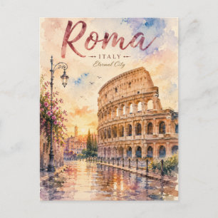 Cartão Postal Coliseu de Roma Antiga