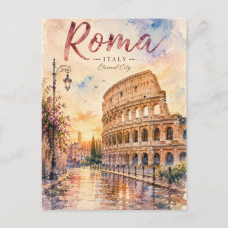 Cartão Postal Coliseu de Roma Antiga