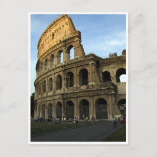 Cartão Postal Coliseu no pôr do sol